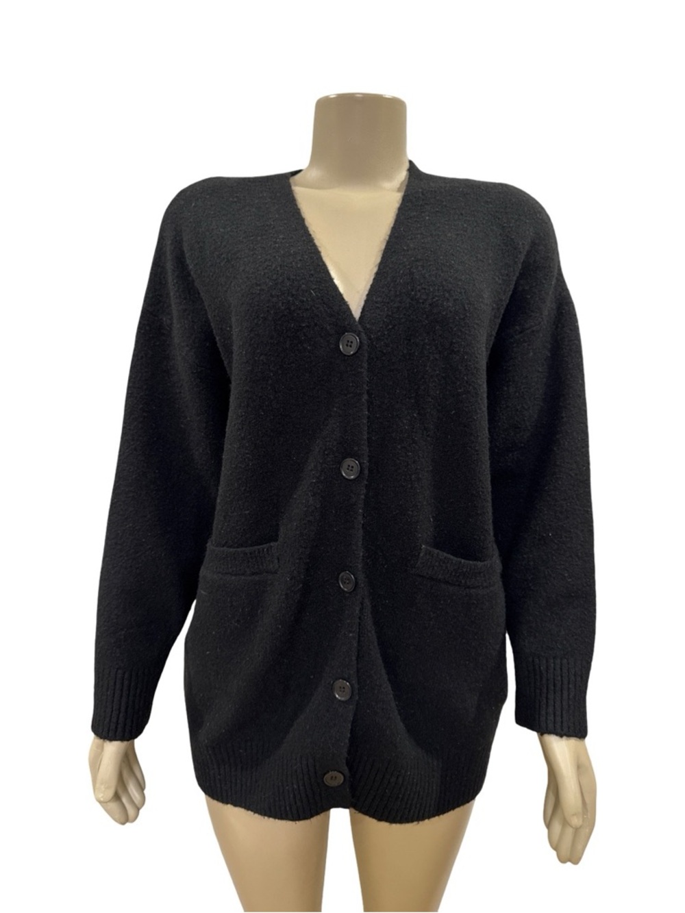 Primark Black V-Neck Button Front Women's Cardigan